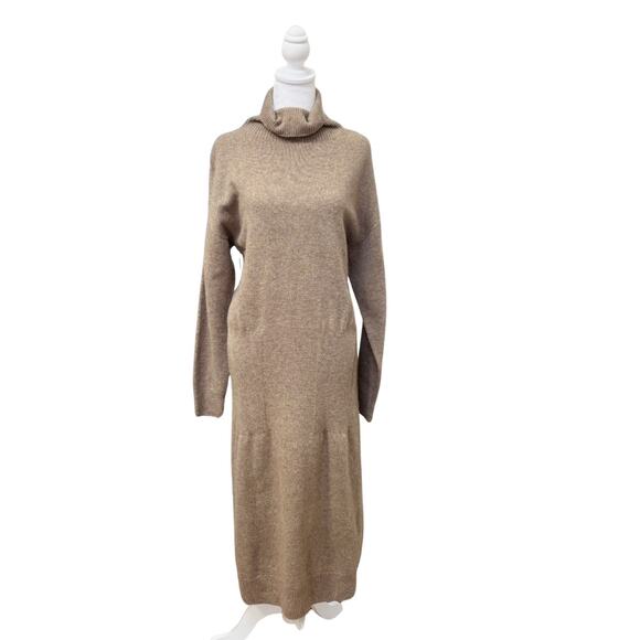 Mijeong Park Cashmere Turtleneck Knit Midi Dress Small - Picture 2 of 6